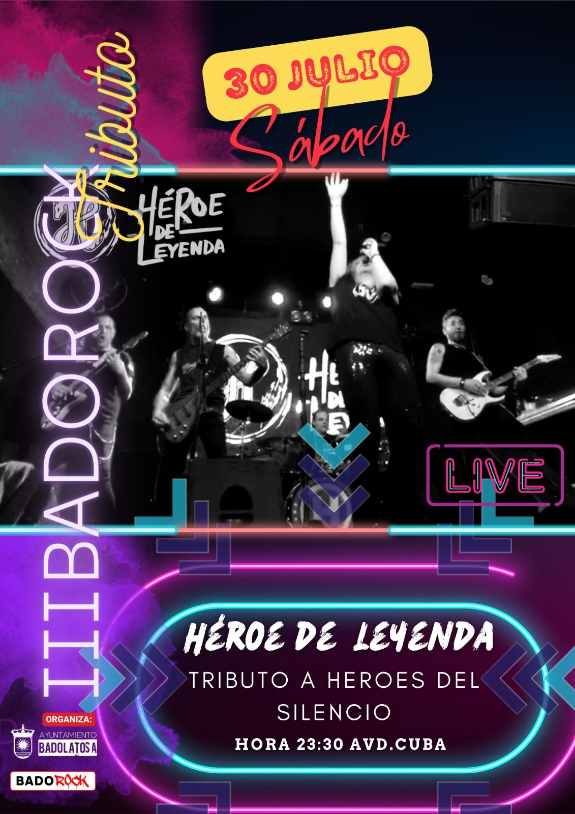 TRIBUTO A HEROES DEL SILENCIO - 30 JULIO