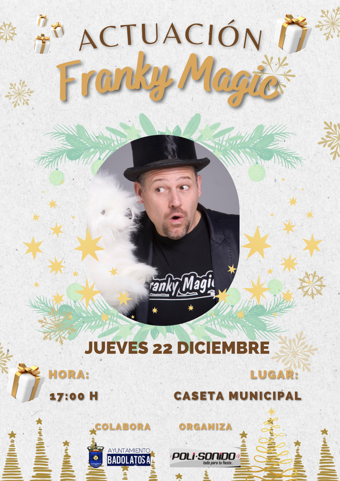 actuacion frank magic 22 diciembre