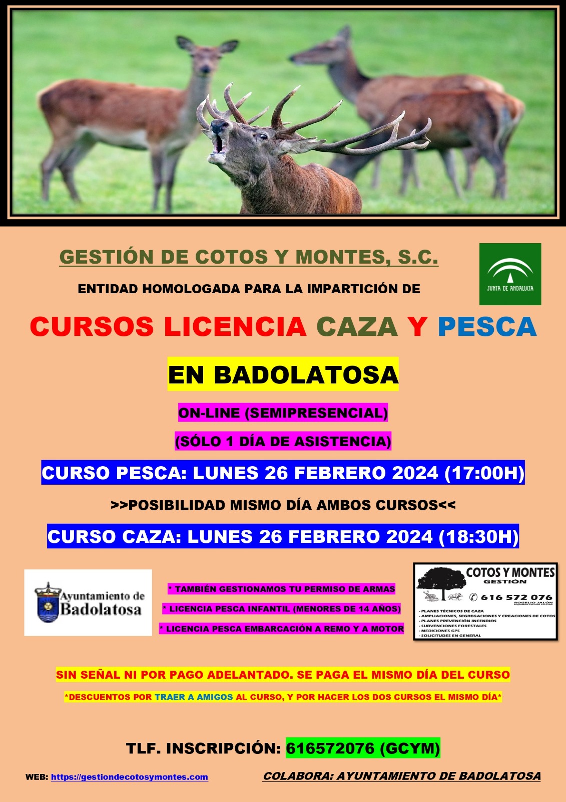 curso caza pesca 26 febrero
