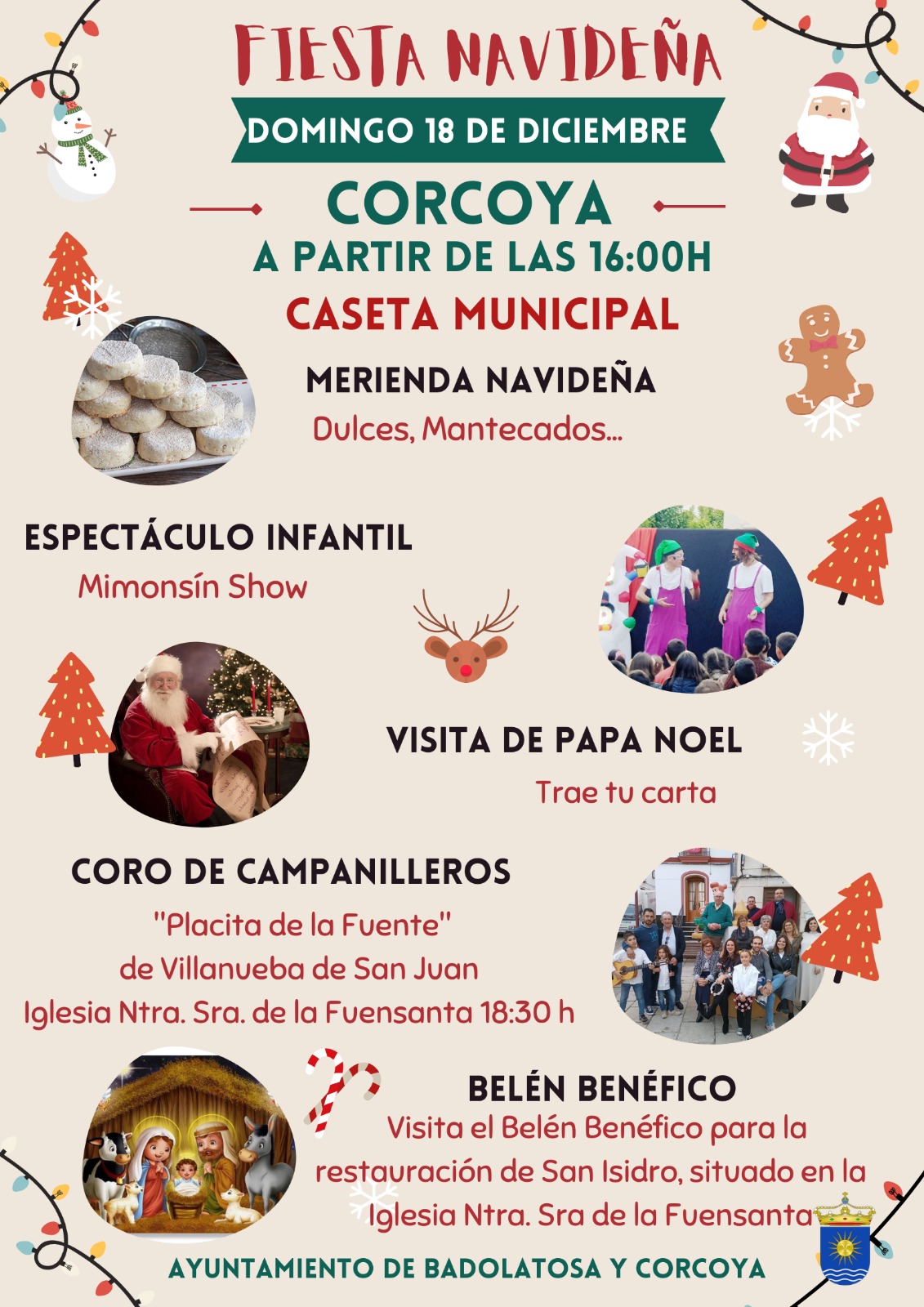 fiesta navideña en corcoya