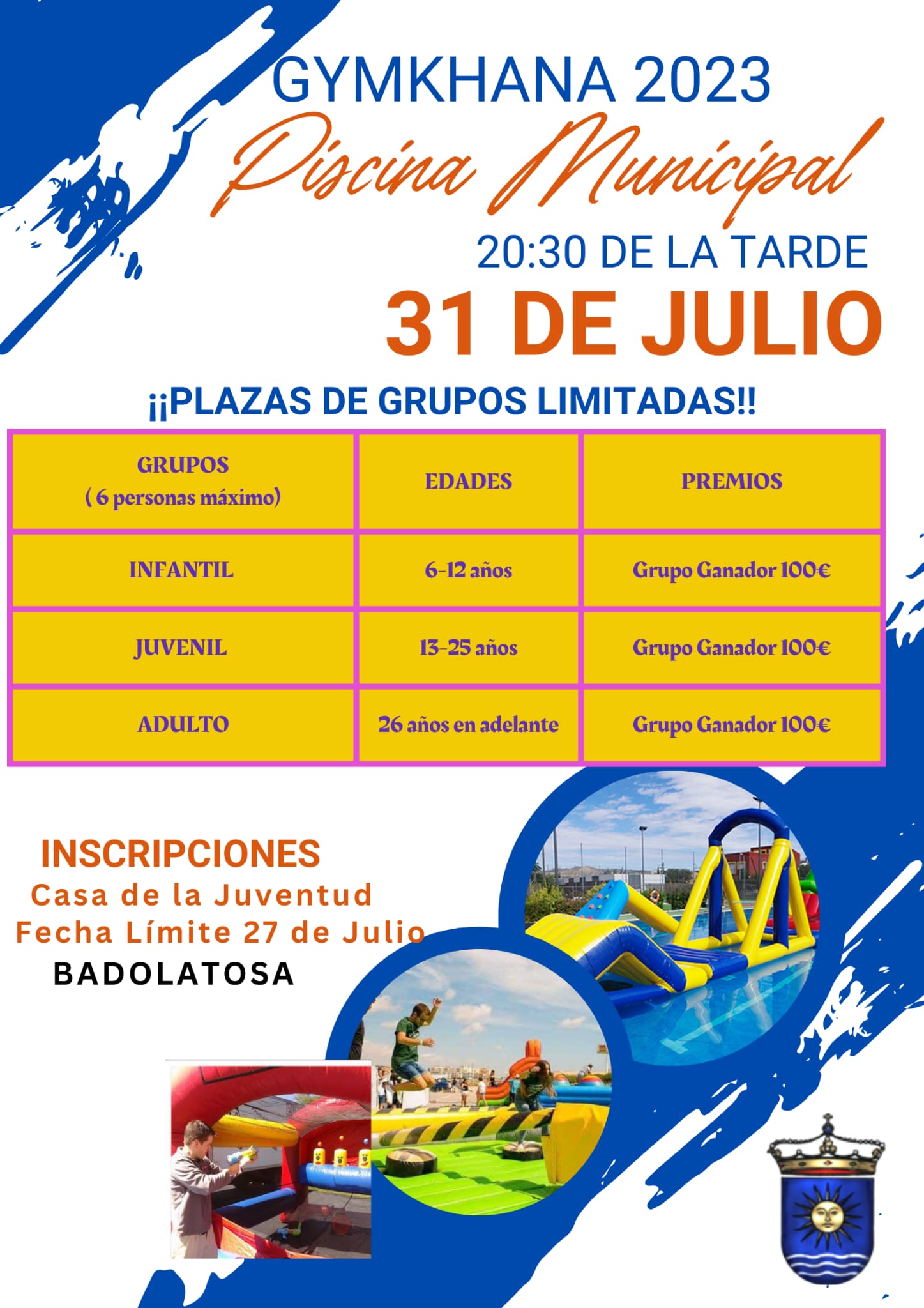 gymkana piscina 31 julio