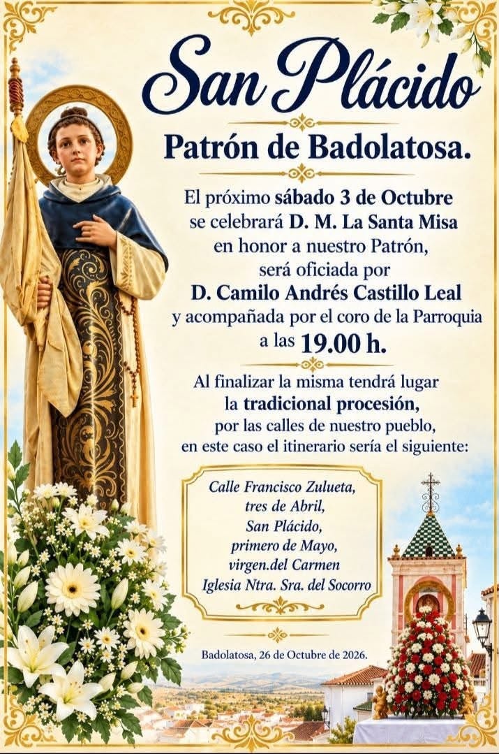 procesion san placido 2026