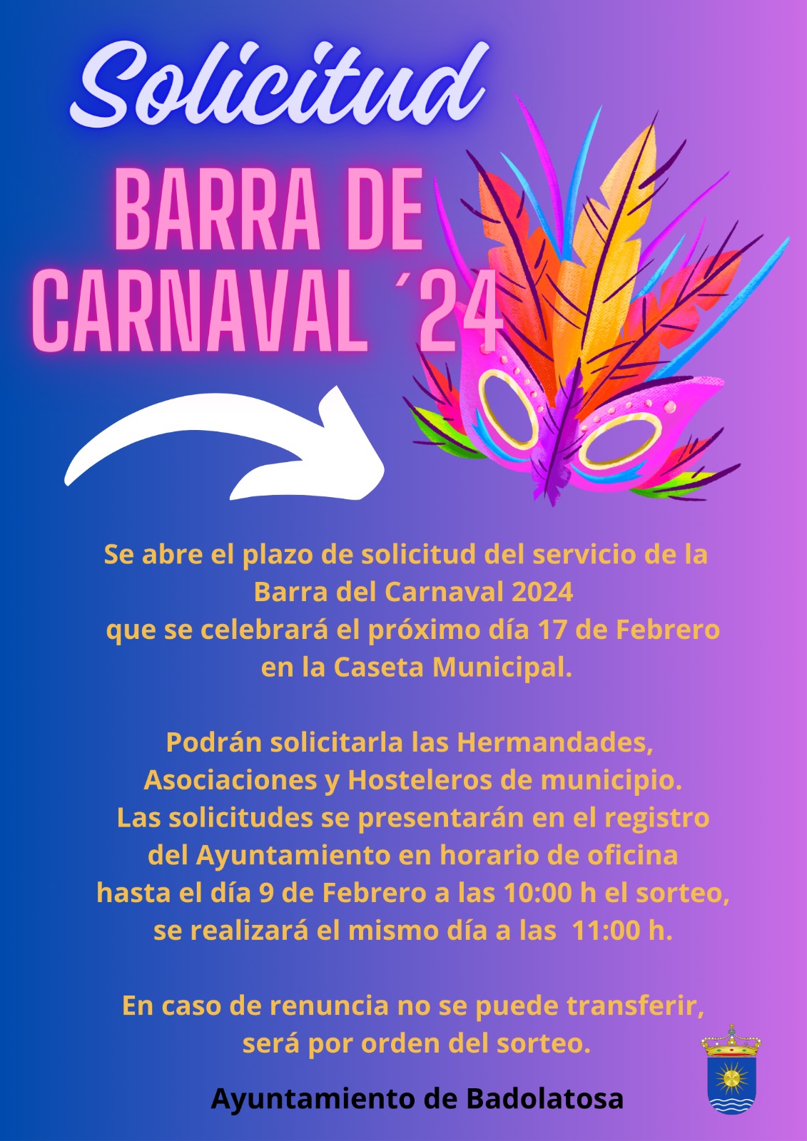 solicitud barra carnaval