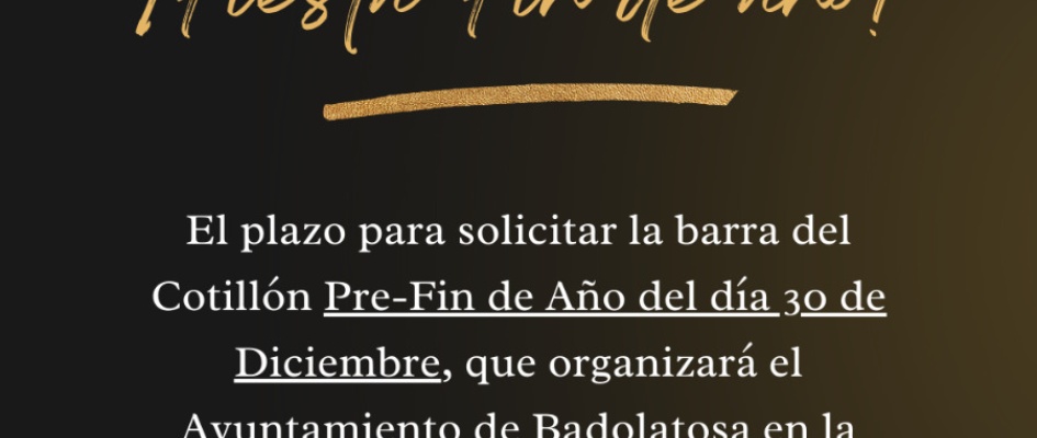 solicitud barra precotillon fin de año