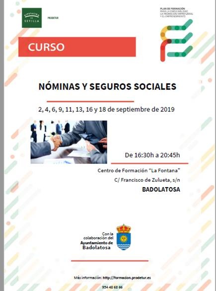 CURSO NOMINAS Y SEGUROS SOCIALES
