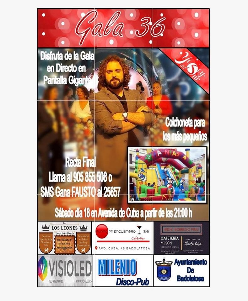 PANTALLA GIGANTE PARA GALA DIRECTO FAUSTO