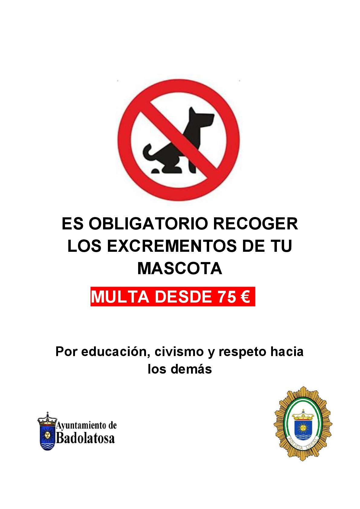 RECOGER EXCREMENTOS MASCOTA