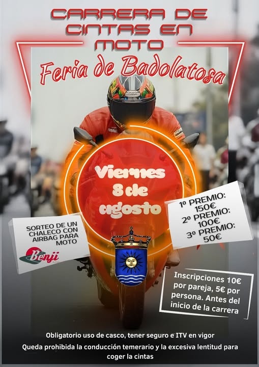carrera cintas moto
