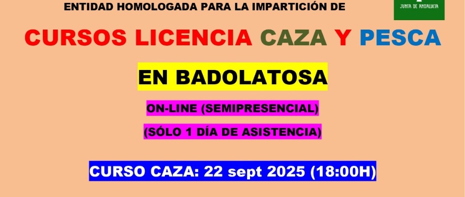 curso licencia caza y pesca 22sep