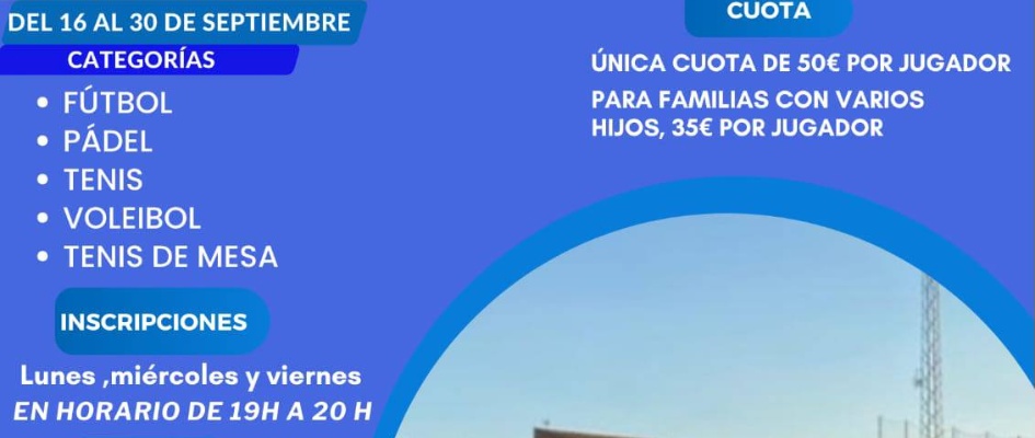 inscripciones escuelas deportivas