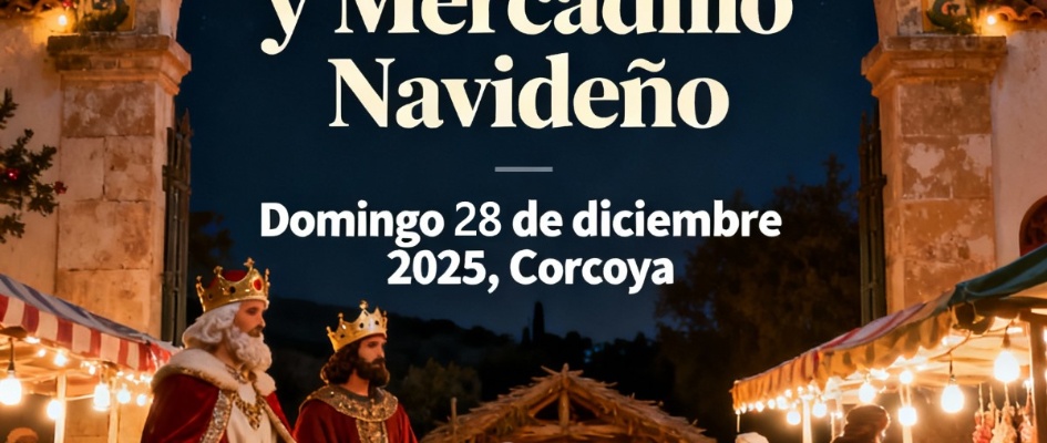 nueva fecha belen viviente y mercadillo corcoya
