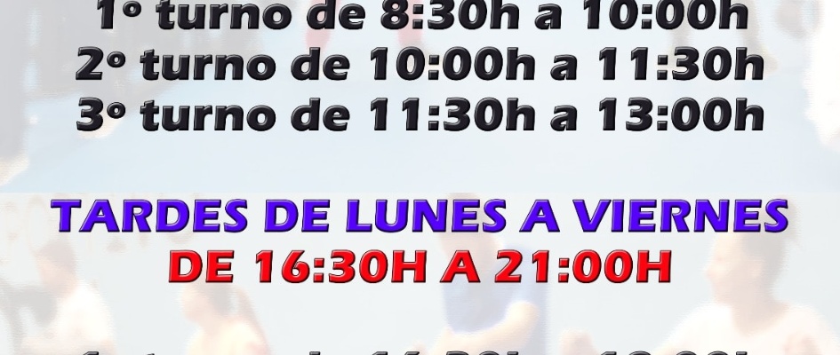 nuevos horarios badogym