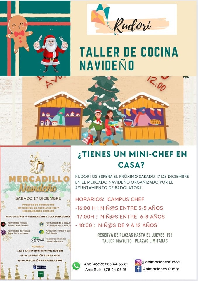 taller cocina - mercado navideño