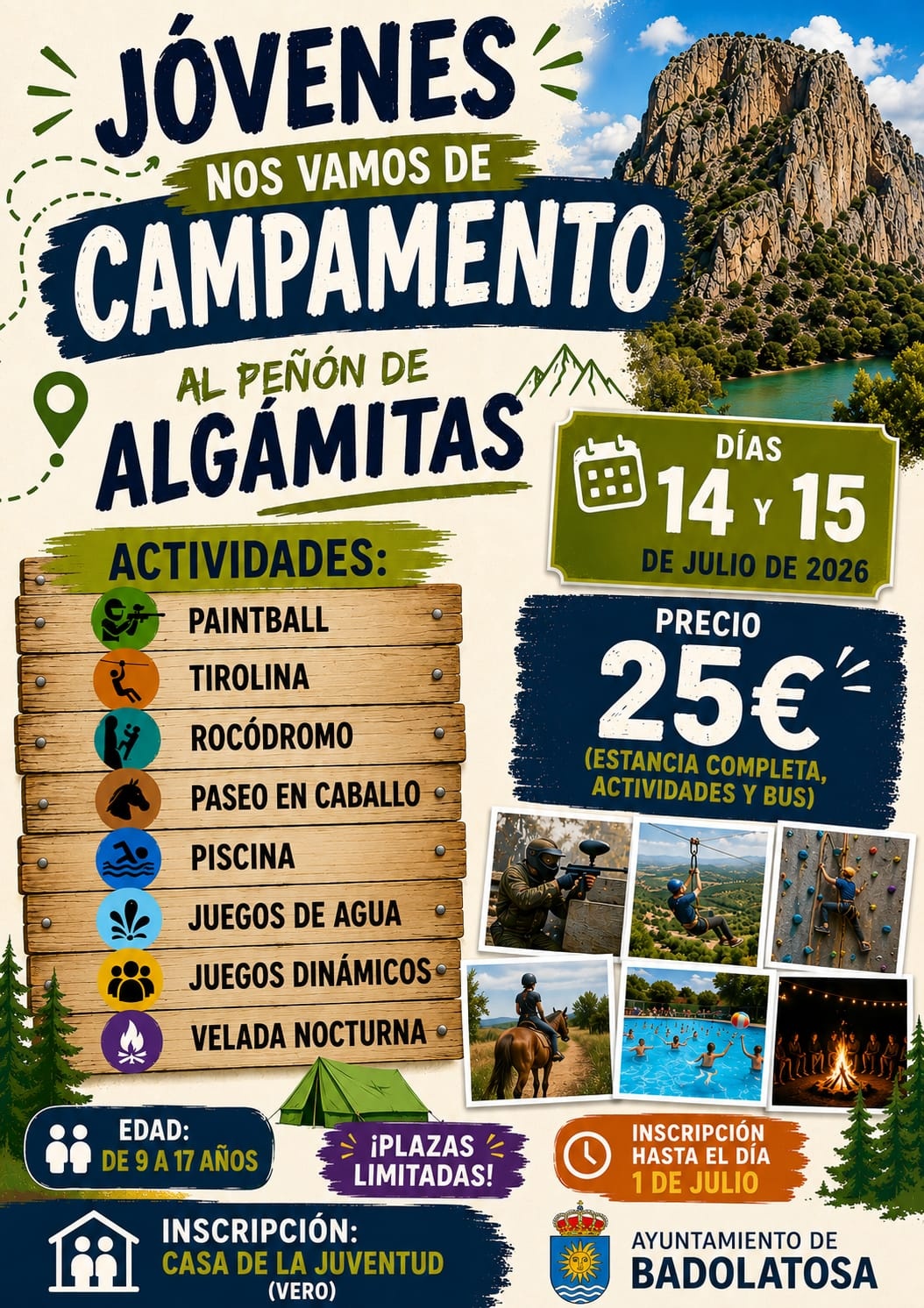 campamento algamitas julio 2026