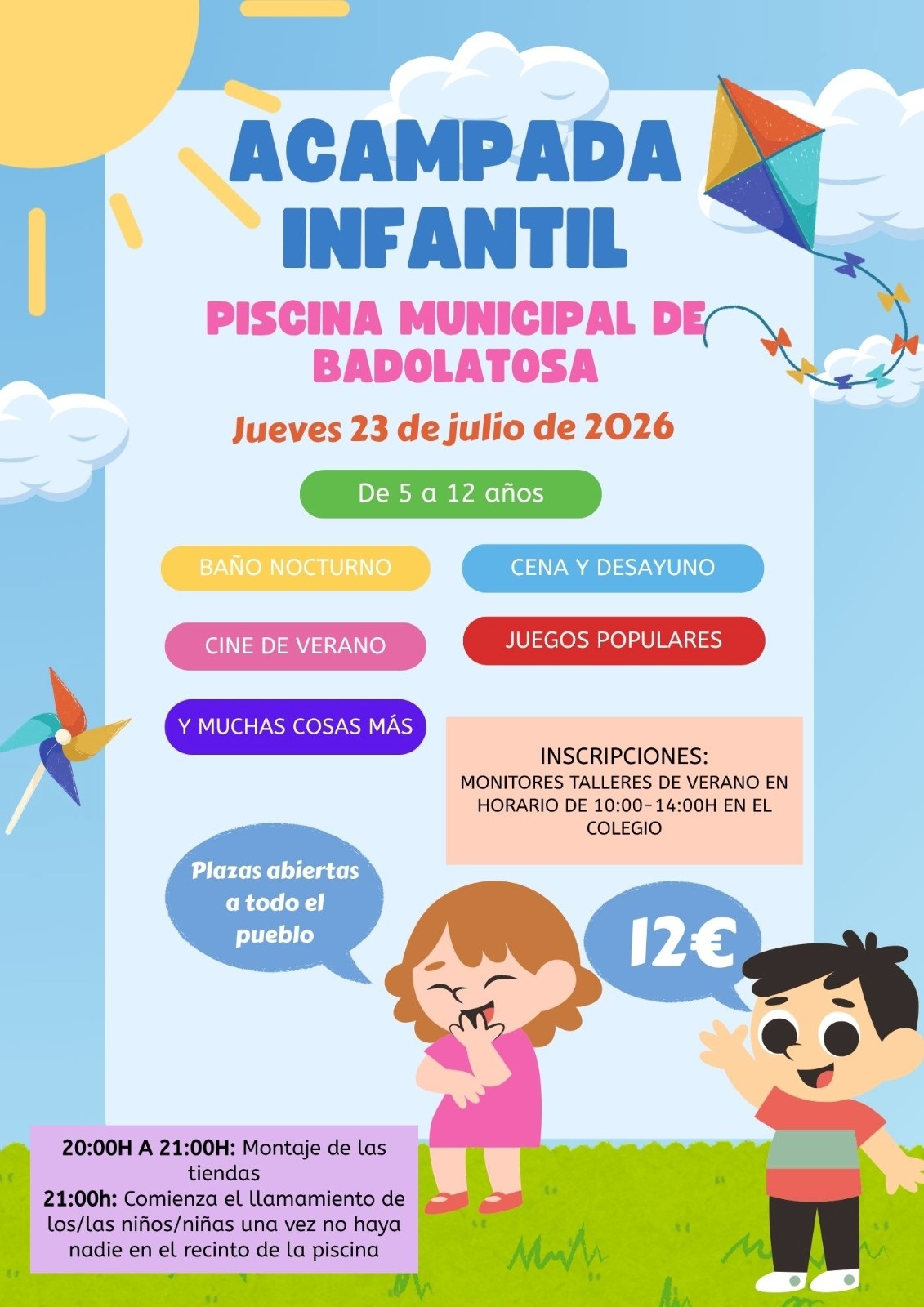 ACAMPADA INFANTIL BADOLATOSA