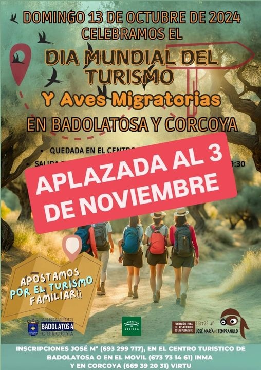 APLAZADA 3 NOVIEMBRE RUTA MALPASILLO Y AVES