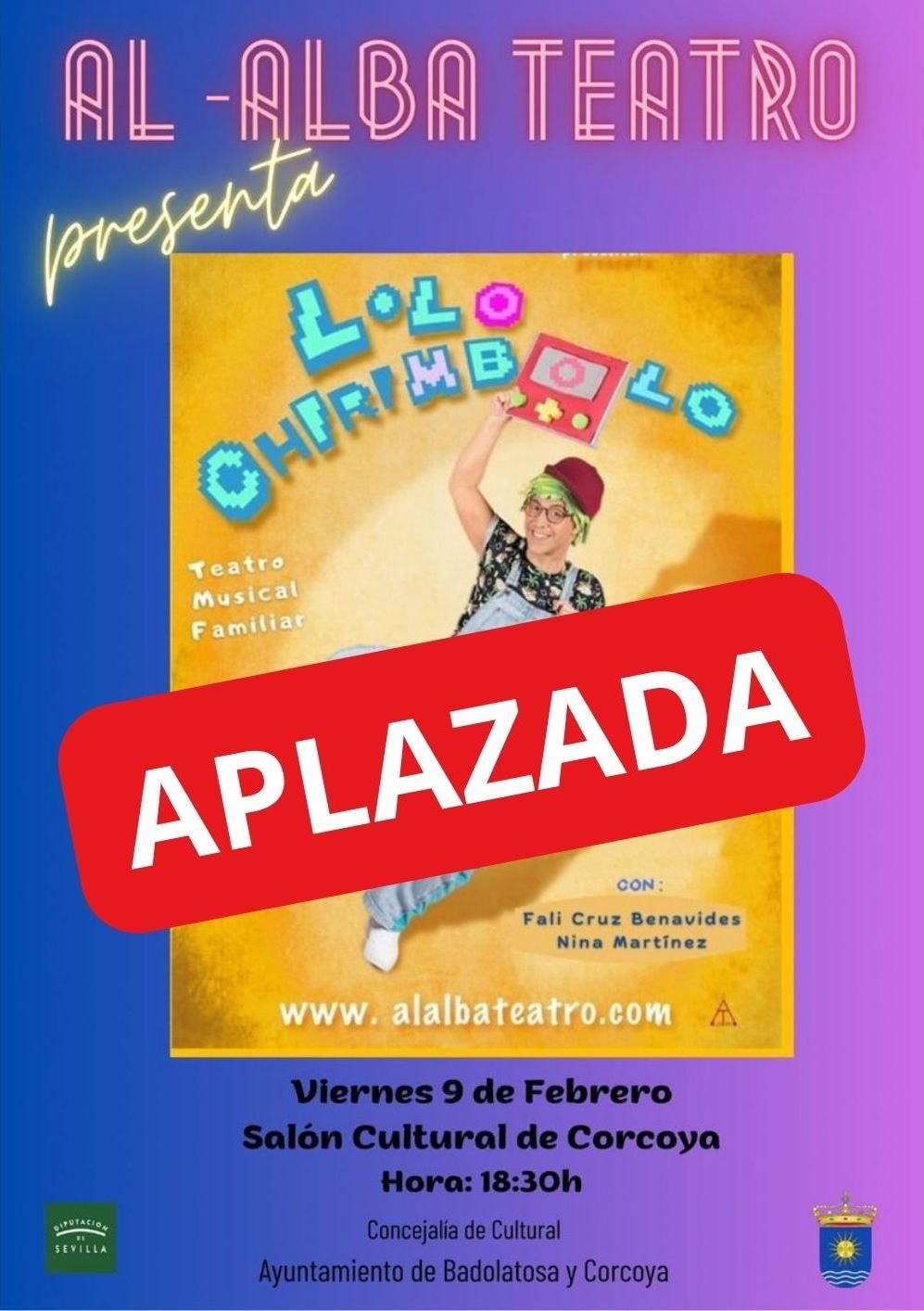 APLAZADO TEATRO CORCOYA