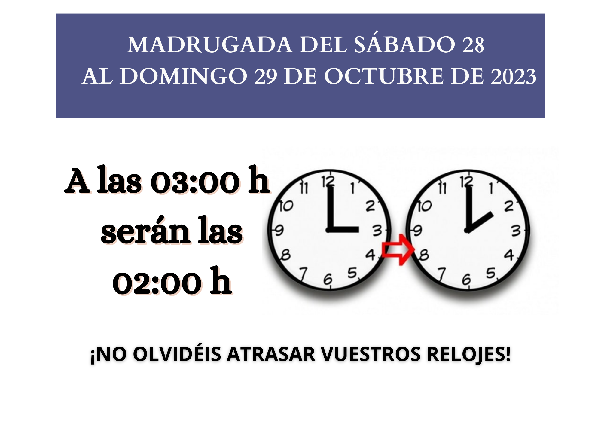 CAMBIO HORA BADOLATOSA