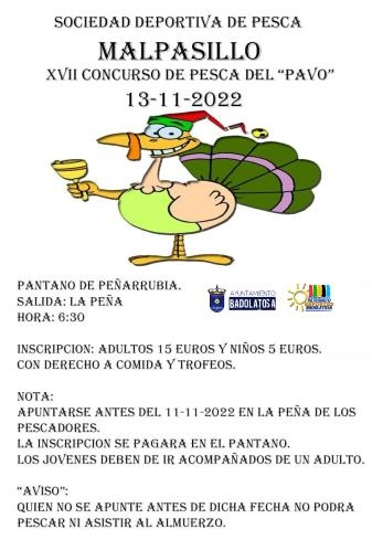 CONCURSO PESCA DEL PAVO 13 NOVIEMBRE