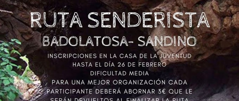 RUTA SENDERISTA DÍA ANDALUCIA