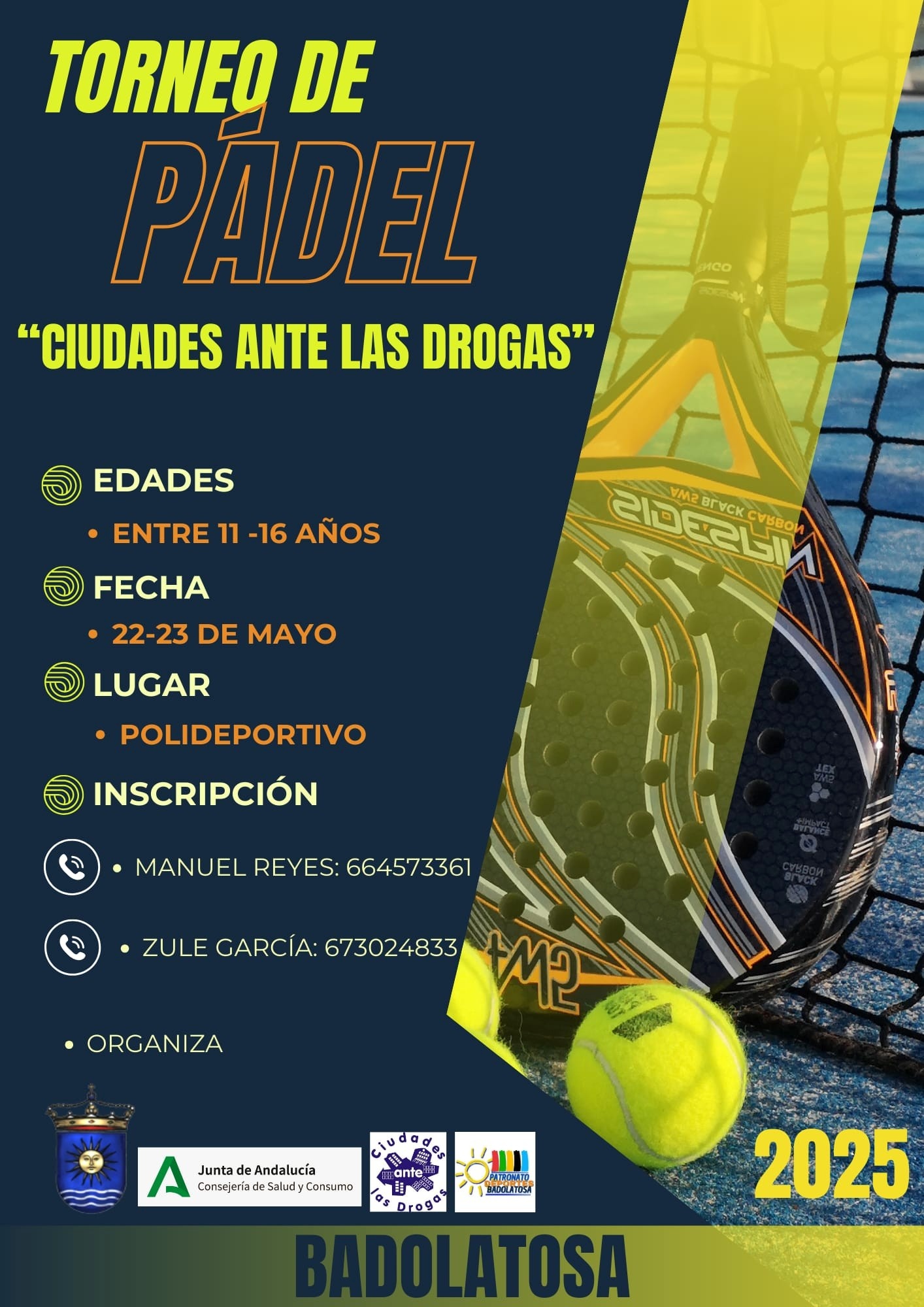 TORNEO PADEL CIUDADES DROGAS