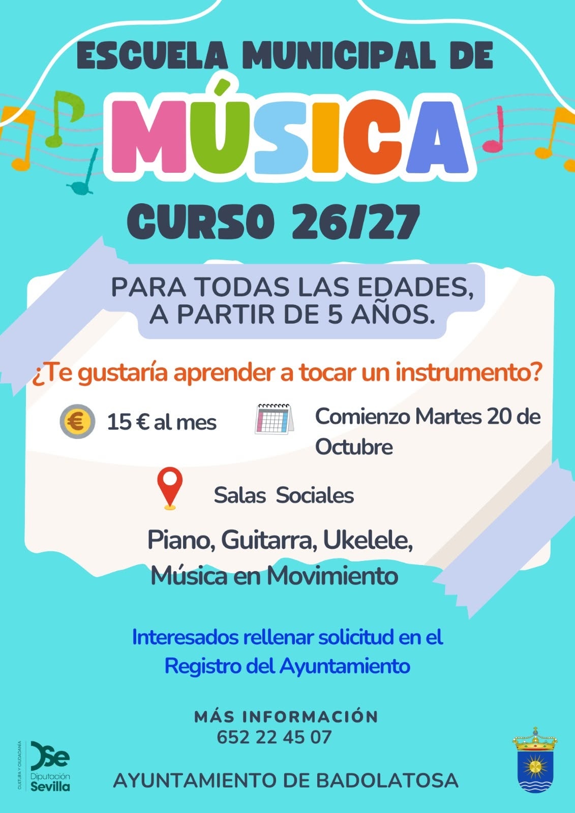 bado escuela musica inscripciones