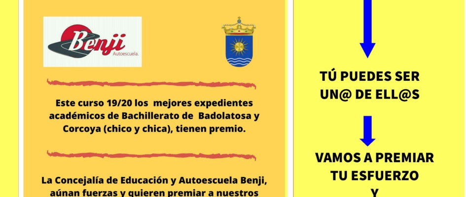 cartel premio mejores expedientes