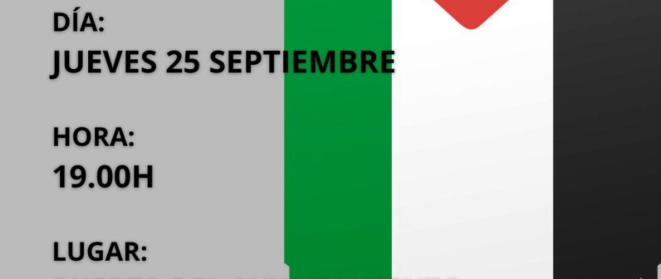 concentracion apoyo palestina 25 sep