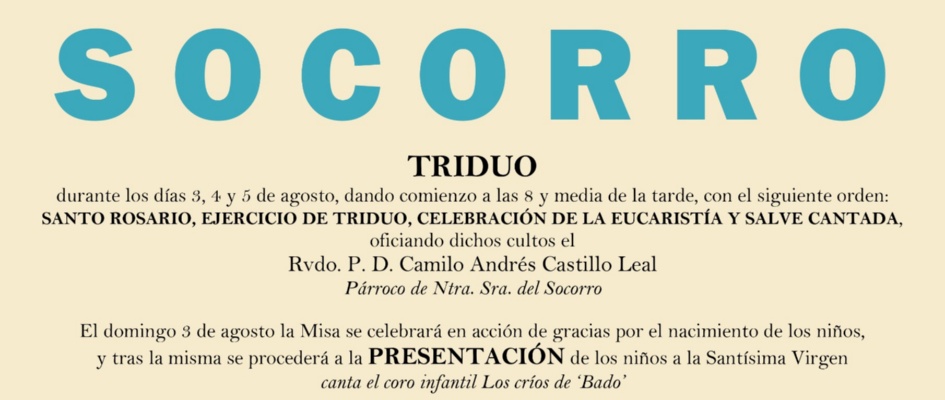 facebook TRIDUO SOCORRO