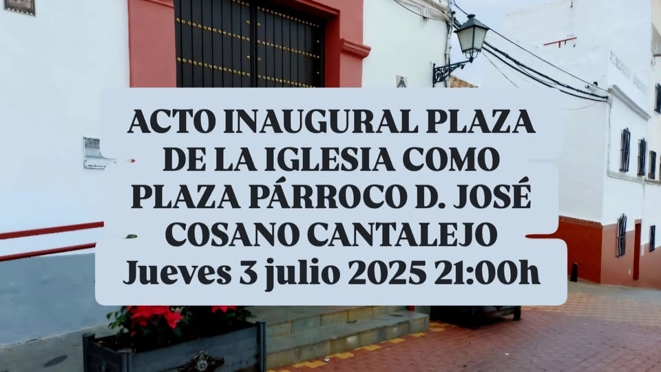 inauguracion plaza parroco