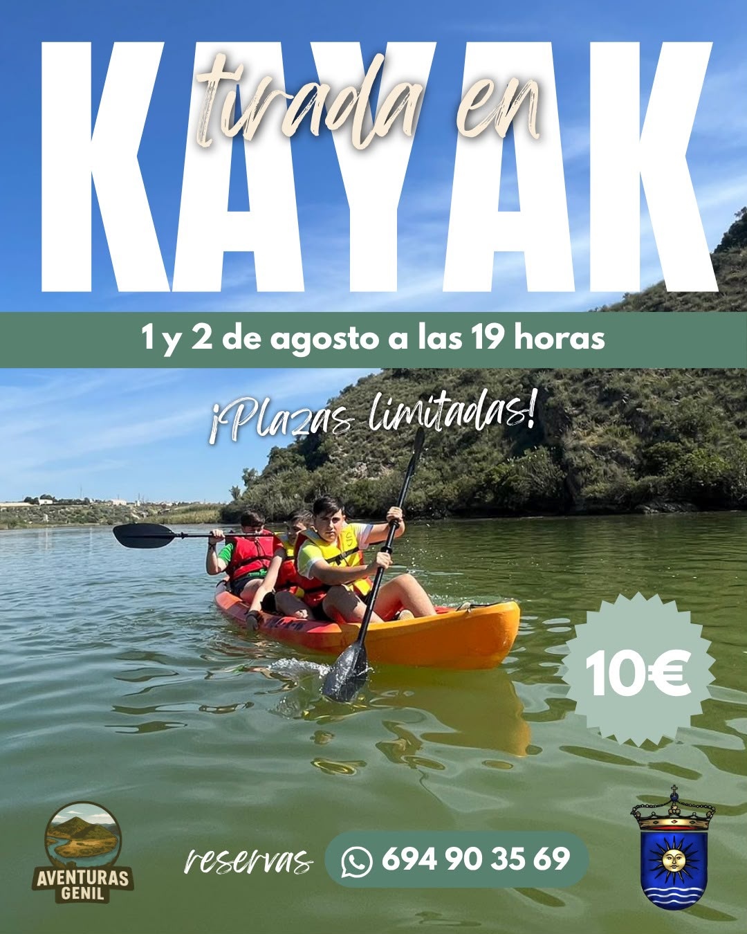 kayak 1 y 2 de agosto
