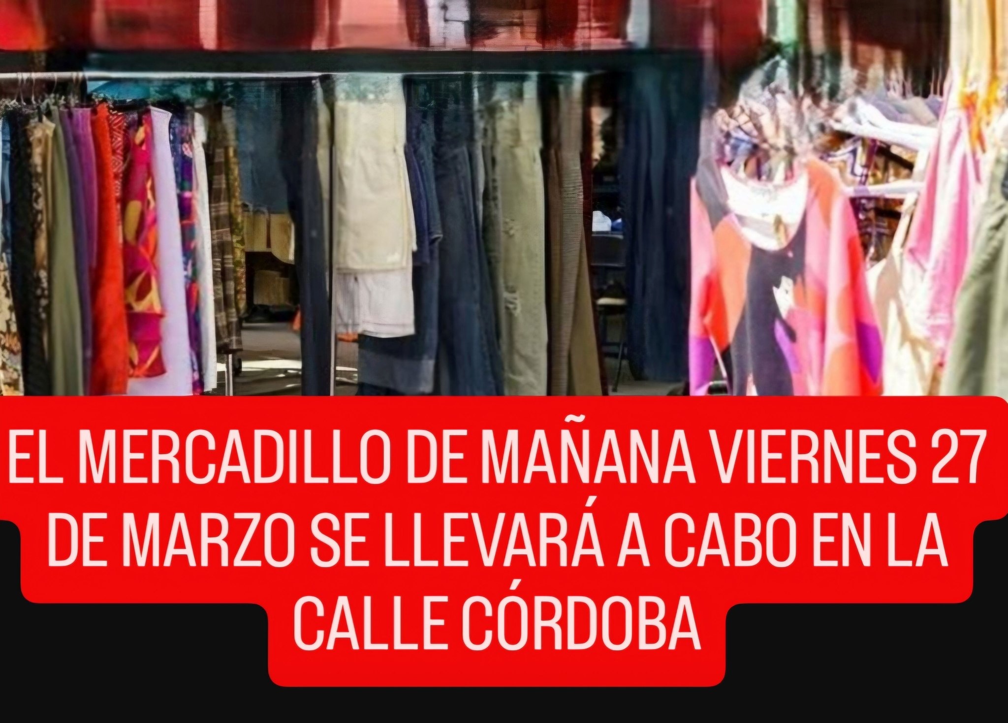 mercadillo 27marzo calle cordba