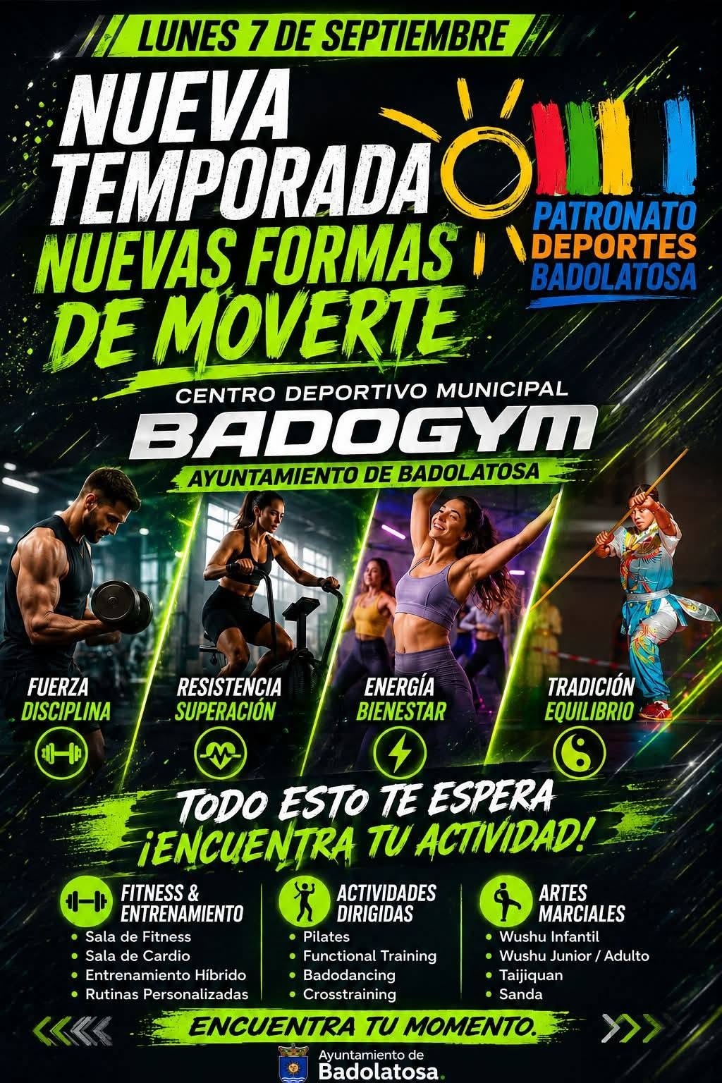 nueva temporada badogym