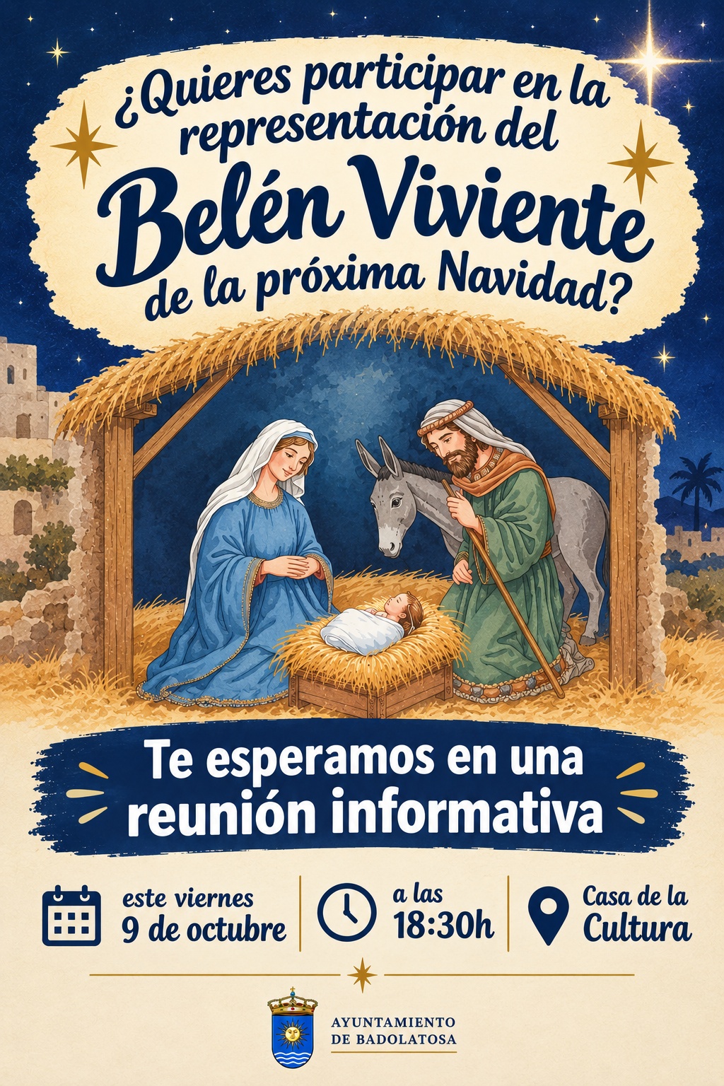 reunion belen viviente badolatosa